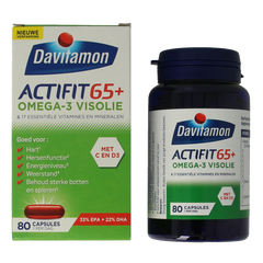 Davitamon Actifit 65+ omega 3 80 Capsules
