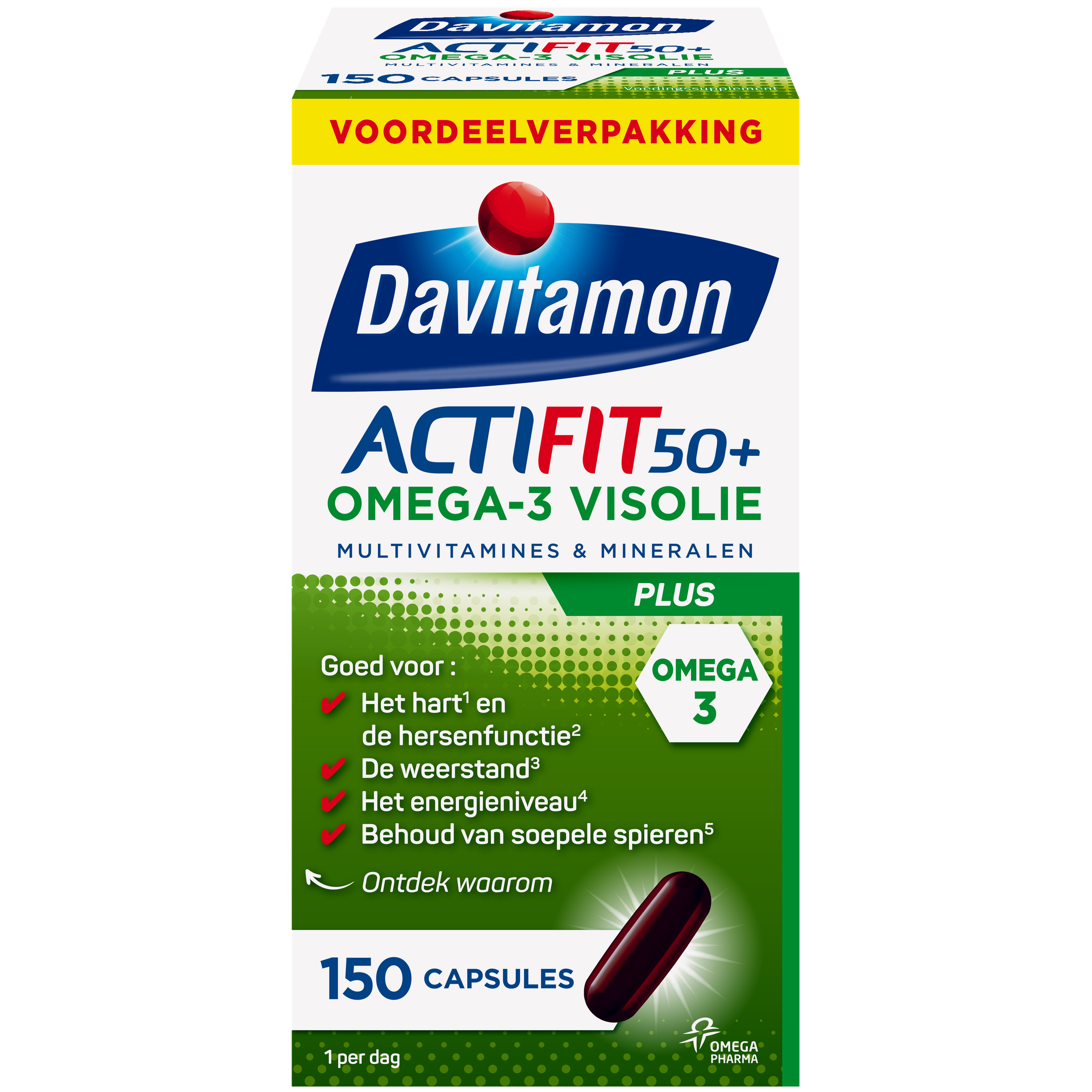 Davitamon Actifit 50+ omega 3 150 Capsules