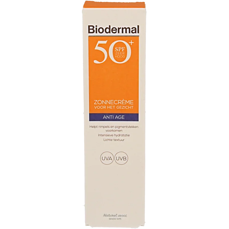 Biodermal Anti age creme gezicht SPF50+ 40 Milliliter