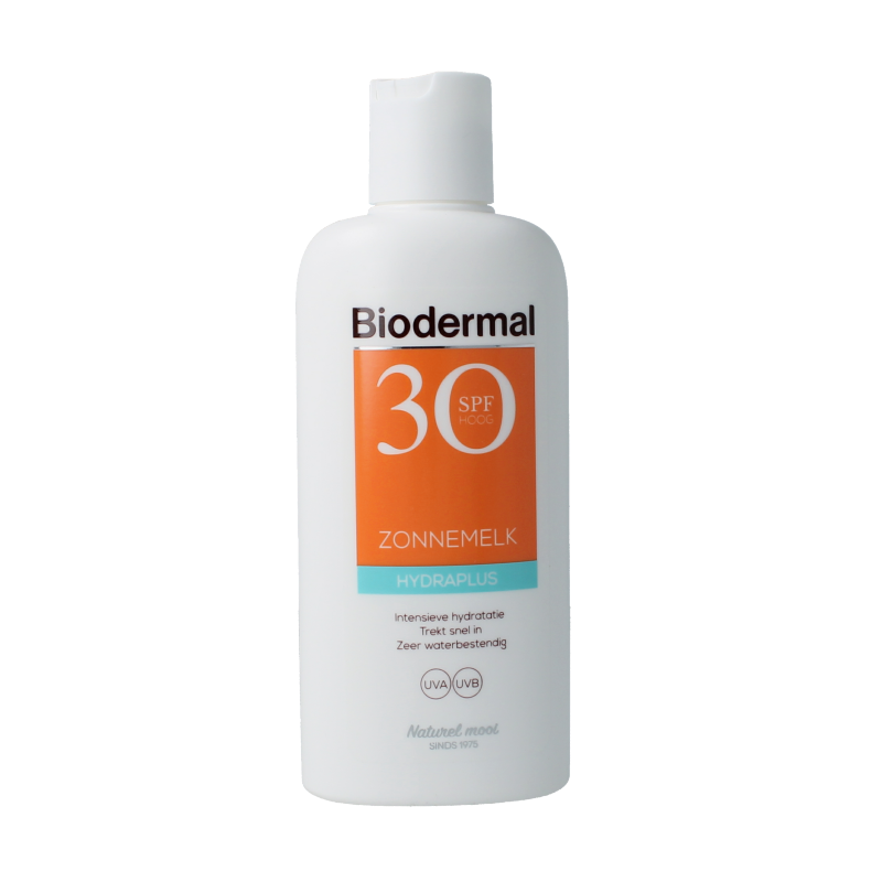 Biodermal Zonnemelk hydraplus SPF30 200 Milliliter
