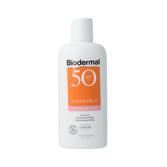 Biodermal Zonnemelk gevoelige huid SPF50+ 200 Milliliter