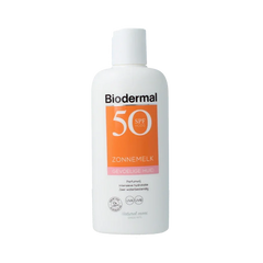 Biodermal Zonnemelk gevoelige huid SPF50+ 200 Milliliter