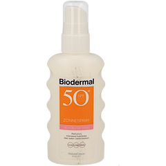Biodermal Zonnespray gevoelige huid SPF50+ 175 Milliliter