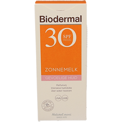 Biodermal Zonnemelk gevoelige huid SPF30 200.00 Milliliter