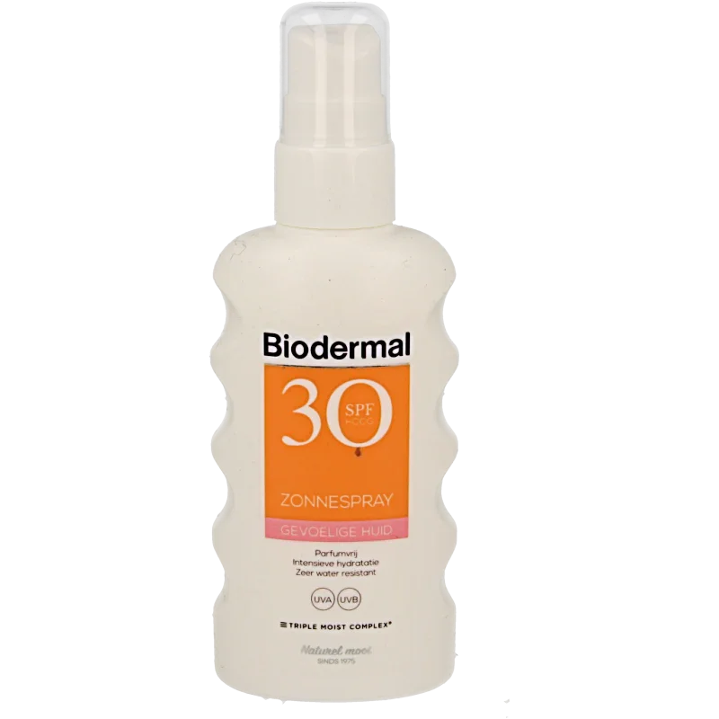 Biodermal Zonnespray SP30 gevoelig huid 175 Milliliter