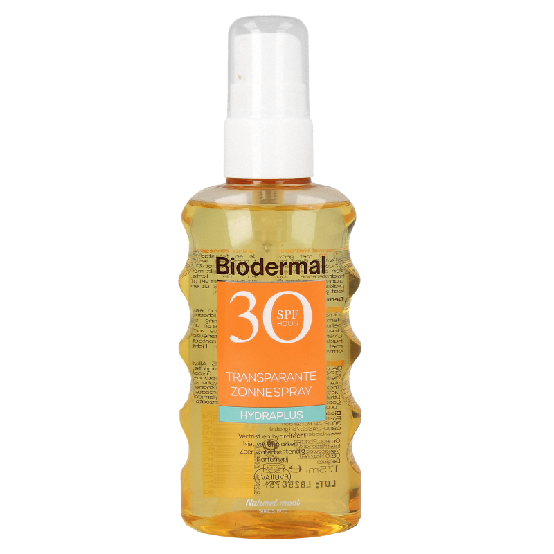 Biodermal Transparantspray hydraplus SPF30 175 Milliliter
