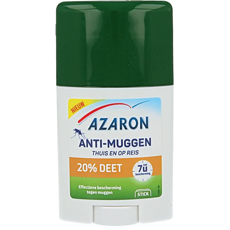 Azaron Anti muggen 20% deet stick 50 Milliliter