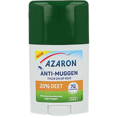 Azaron Anti muggen 20% deet stick 50 Milliliter