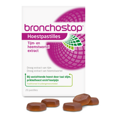 Bronchostop Hoestpastille tijm heemst 20 Stuks