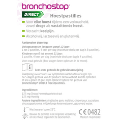 Bronchostop Direct pastilles honing 20 Stuks