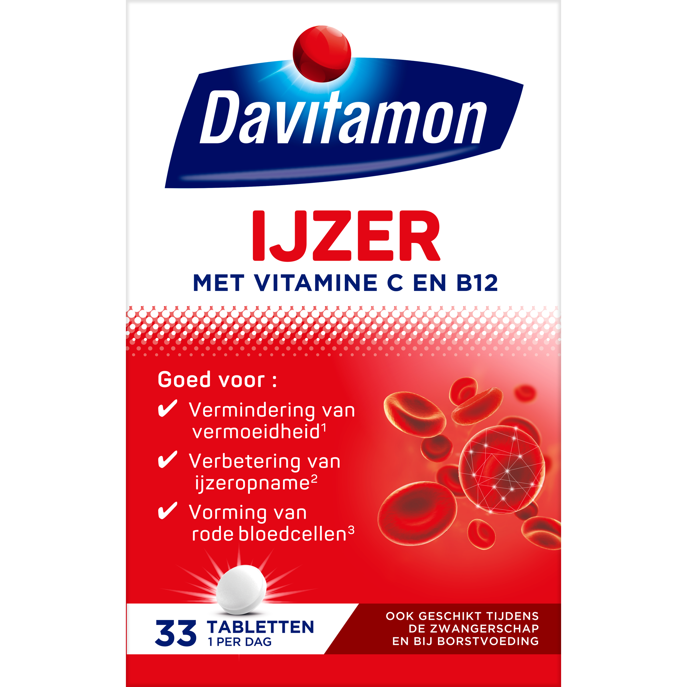 Davitamon IJzer met B12 33 Tabletten