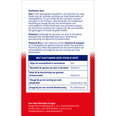 Davitamon IJzer met B12 33.00 Tabletten