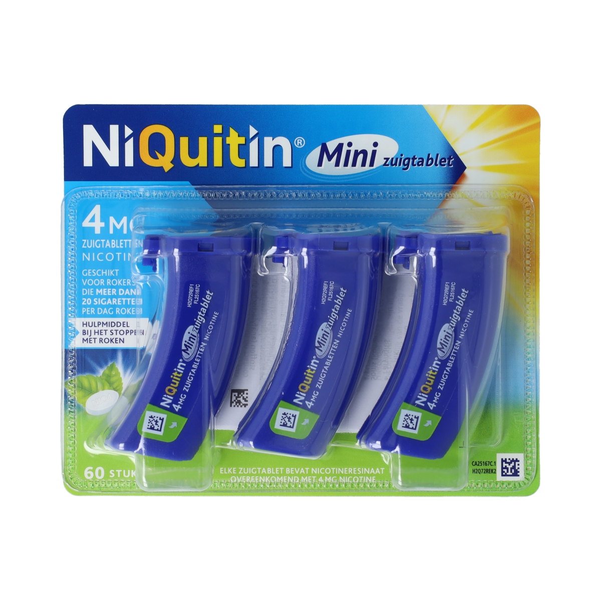 Niquitin Zuigtablet mini mint 4mg 60.00 Zuigtabletten