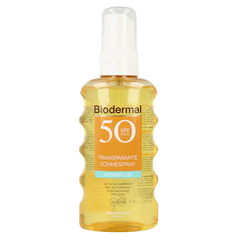 Biodermal Hydra plus transparante zonnespray SPF50 175 Milliliter