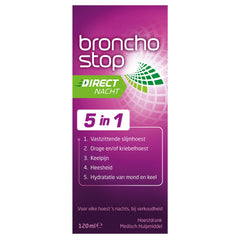 Bronchostop Hoestdrank direct nacht 5 in 1 120.00 Milliliter