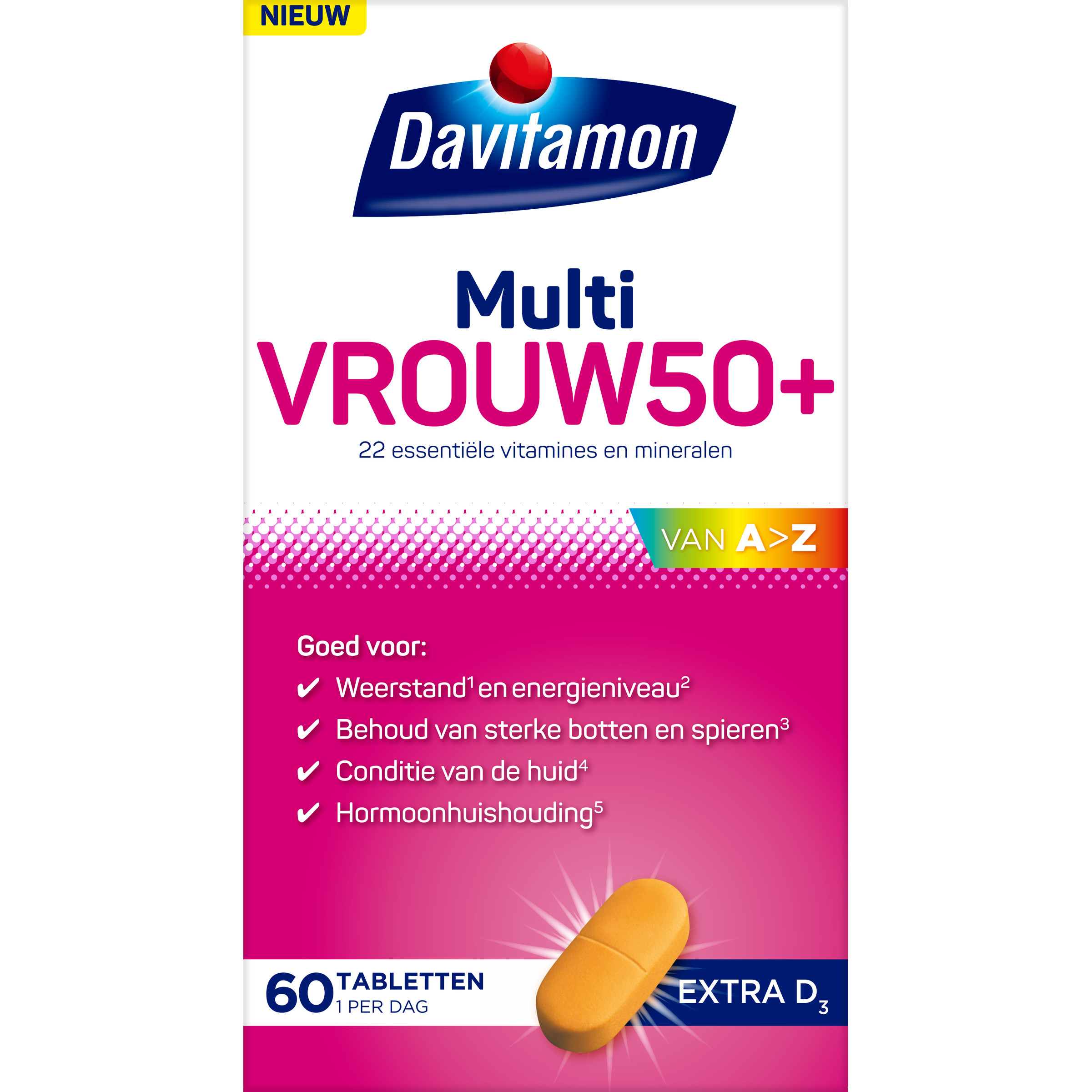 Davitamon Multi vrouw 50+ 60.00 Tabletten