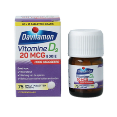 Davitamon Vitamine D 20mg 75 Smelttabletten