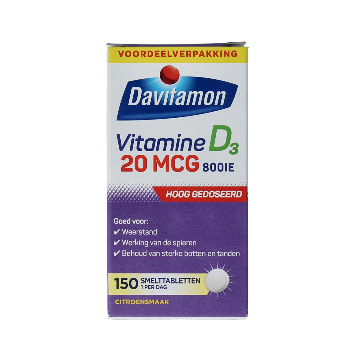 Davitamon Vitamine D 30mg 150.00 Smelttabletten