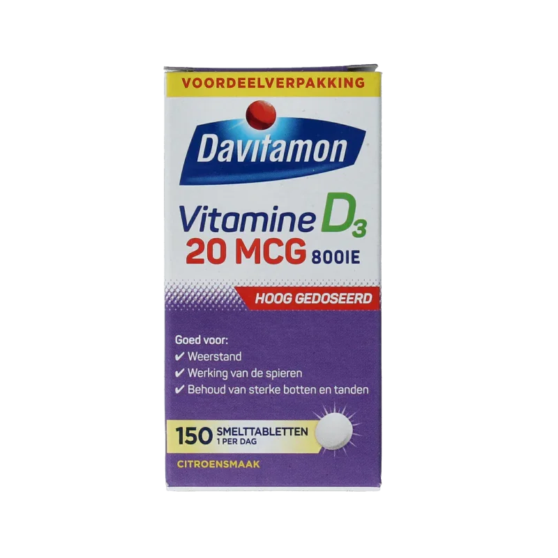 Davitamon Vitamine D 30mg 150 Smelttabletten