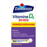 Davitamon Vitamine D3 20mcg 150.00 Smelttabletten