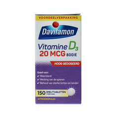 Davitamon Vitamine D 30mg 150 Smelttabletten