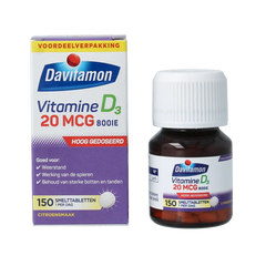 Davitamon Vitamine D 30mg 150 Smelttabletten