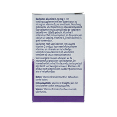 Davitamon Vitamine D 75mcg 75 Smelttabletten