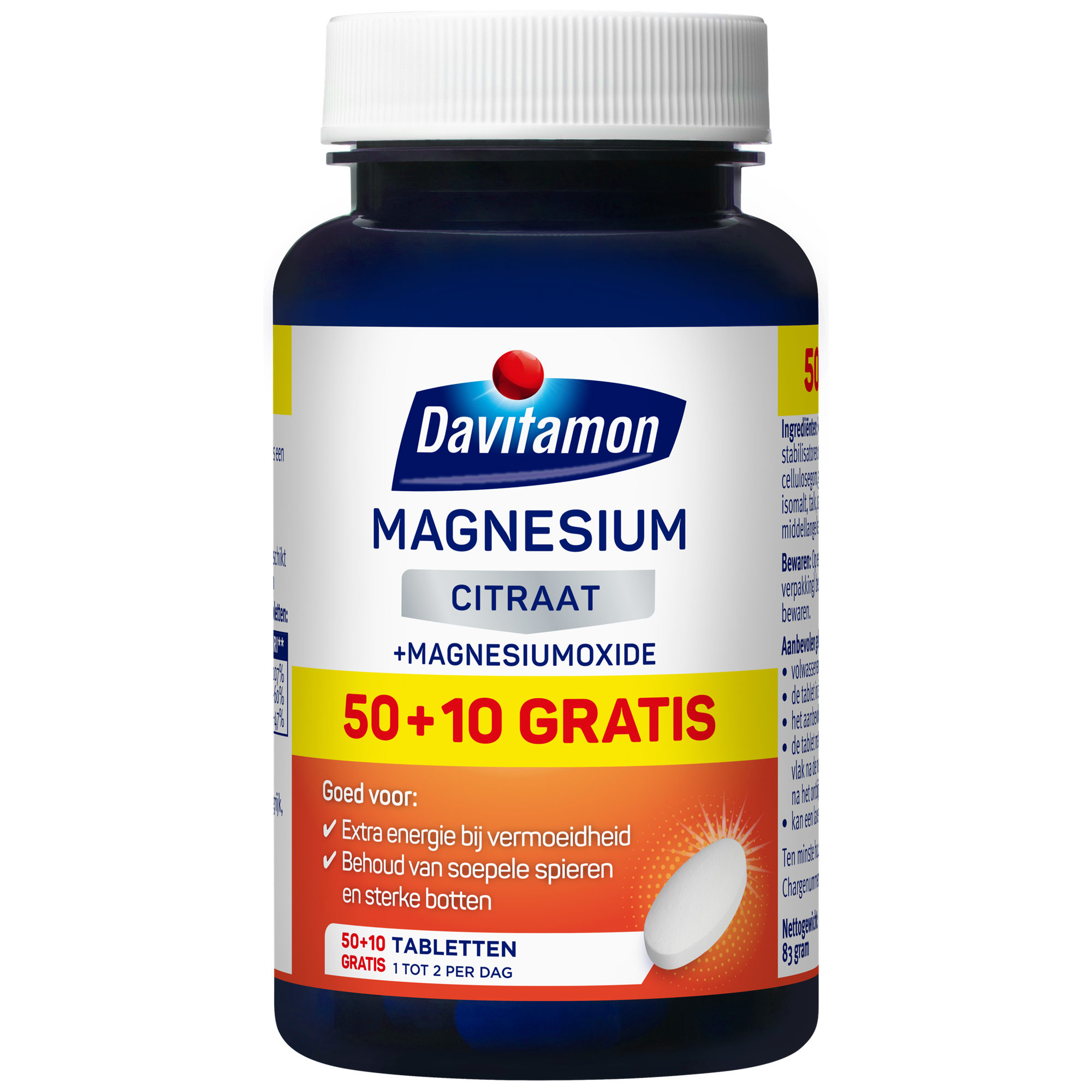 Davitamon Magnesium citraat 60.00 Tabletten