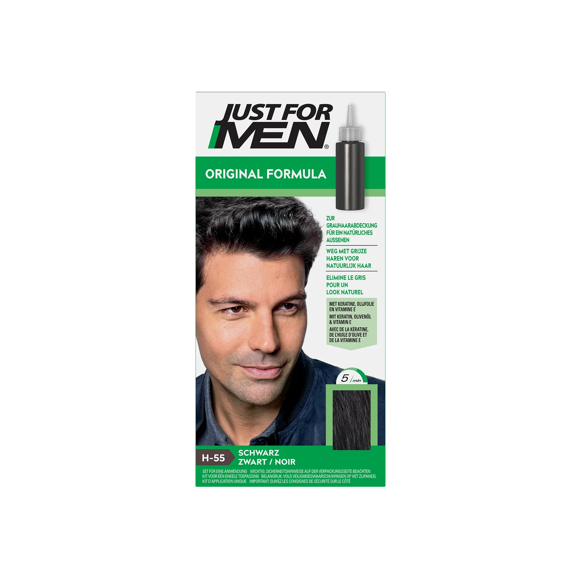 Just For Men Zwart H55 1 Set