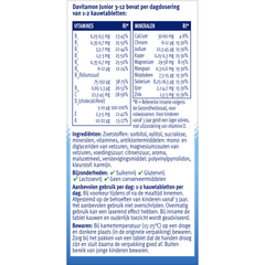 Davitamon Junior 3+ framboos 60.00 Kauwtabletten