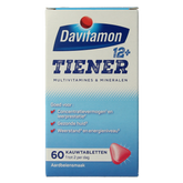 Davitamon Tiener boost 12+ aardbei 60 Tabletten