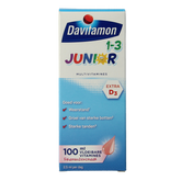 Davitamon Junior 1+ vloeibare vitamines framboos 100.00 Milliliter