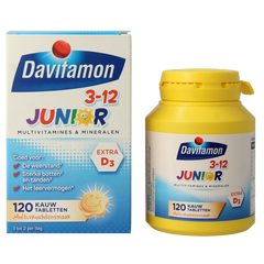 Davitamon Junior 3-12 multifruit 120 Kauwtabletten