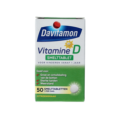 Davitamon Vitamine D kind smelttablet 50 Tabletten