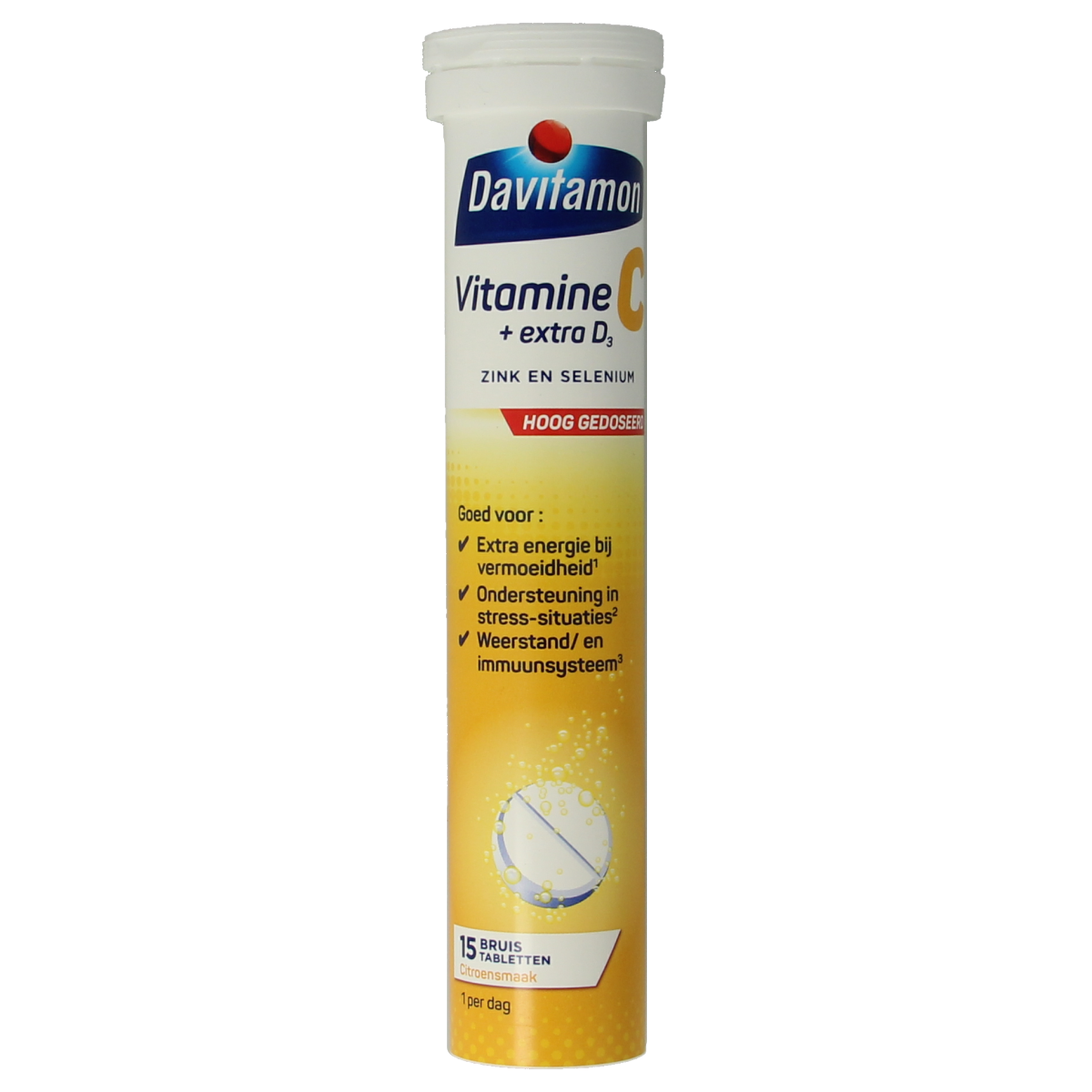 Davitamon Vitamine C & D3 bruistabletten 15.00 Bruistabletten