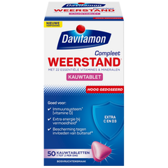 Davitamon Compleet weerstand hoog gedoseerd 50 Kauwtabletten