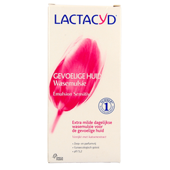 Lactacyd Wasemulsie gevoelige huid 200.00 Milliliter
