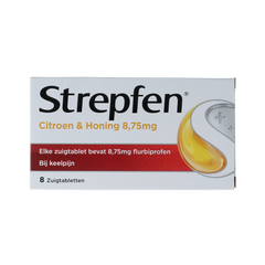 Strepfen Citroen & honing 8.00 Zuigtabletten