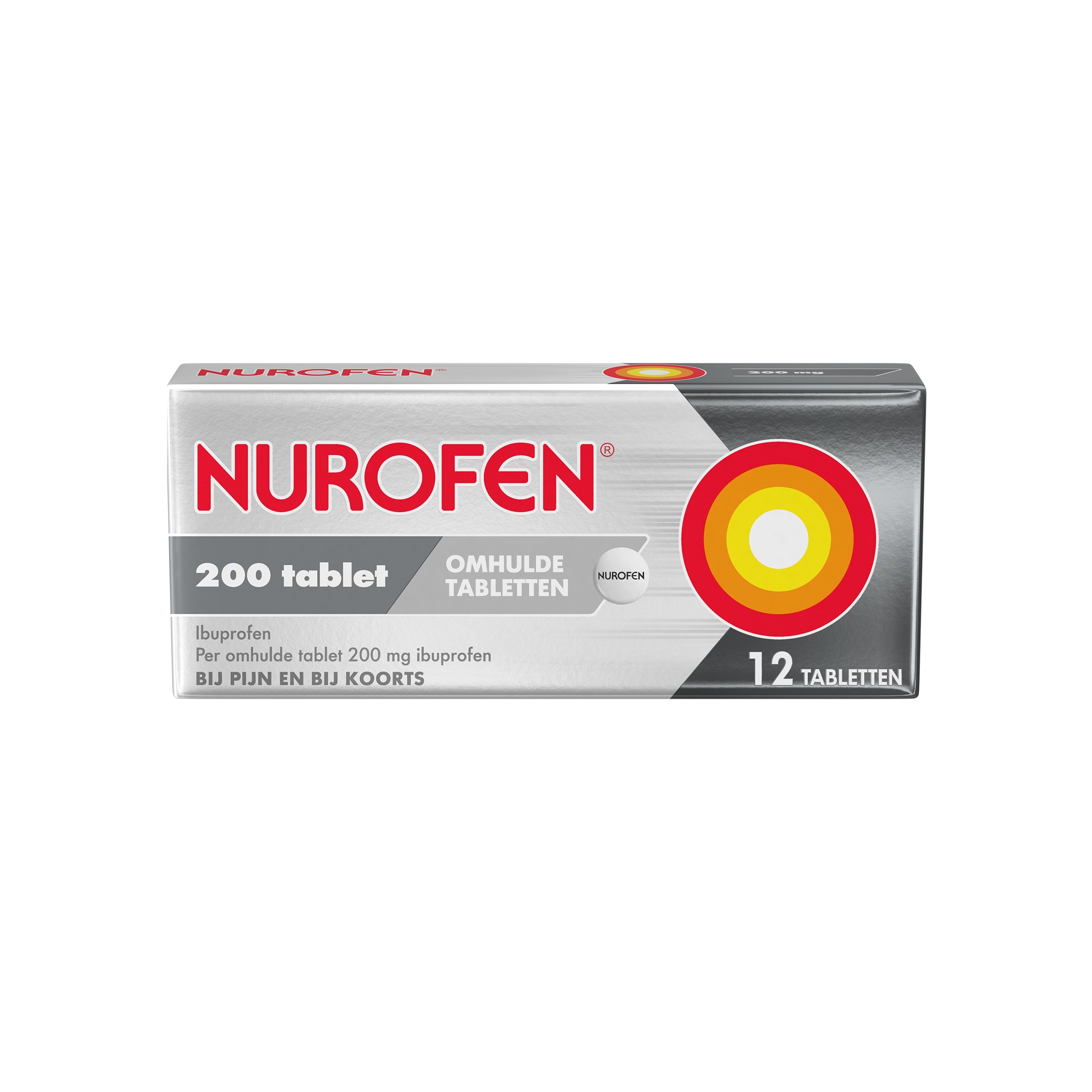 Nurofen Ibuprofen 200mg omhulde tabletten 12 Tabletten