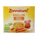 Zonnatura Groentebouillon tablet 11 gram bio 6 Stuks