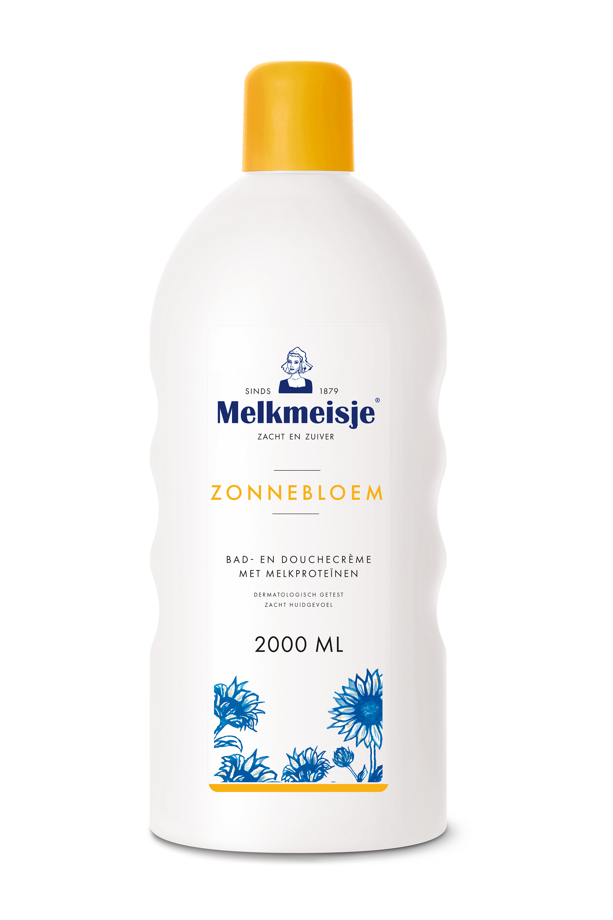 Melkmeisje Bad en douche zonnebloem/melk 2 Liter