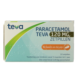 Teva Paracetamol 120 mg 10 Zetpillen