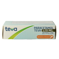 Teva Paracetamol 120 mg 10 Zetpillen