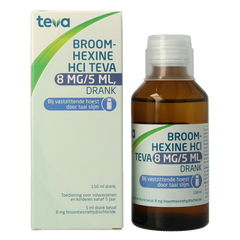 Teva Broomhexine HCL 8mg / 5ml 150 Milliliter
