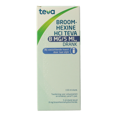 Teva Broomhexine HCL 8mg / 5ml 150 Milliliter