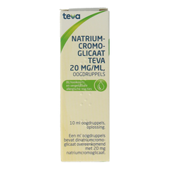 Teva Natriumcromoglicaat 20mg oogdruppels 10.00 Milliliter