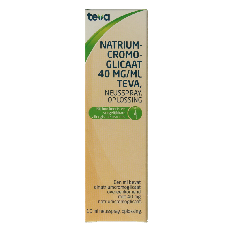 Teva Natriumcromoglicaat 40mg neusspray 10 Milliliter