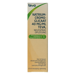 Teva Natriumcromoglicaat 40mg neusspray 10.00 Milliliter