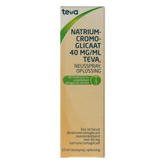 Teva Natriumcromoglicaat 40mg neusspray 10 Milliliter