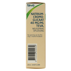 Teva Natriumcromoglicaat 40mg neusspray 10 Milliliter